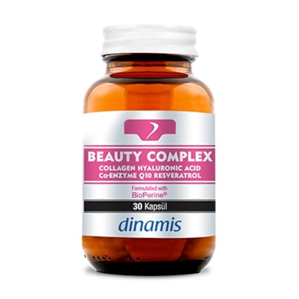 Dinamis Beauty Complex Collogen+Hyaluronic Acid+Resveratrol+Q10 30 Tablet