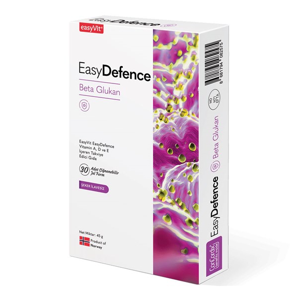 Easyvit EasyDefence Beta Glukan Yetişkin 30 Çiğnenebilir Jel Form