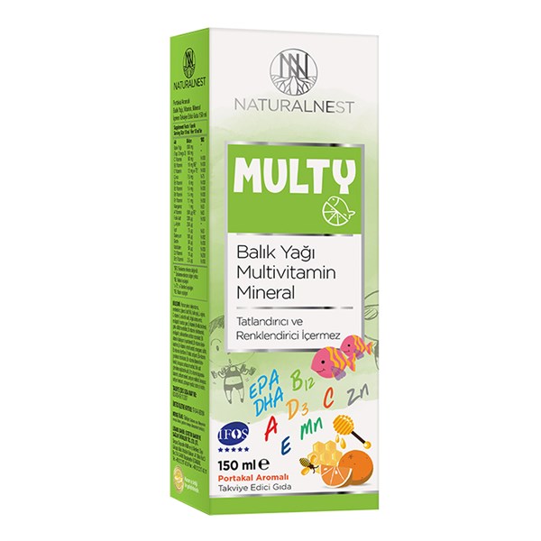 NaturalNest Multy Balık Yağı & Multivitamin 150 ml