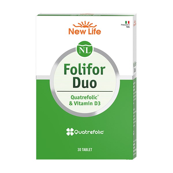 New Life Folifor Duo Folik Asit Ve D3  30 Tablet