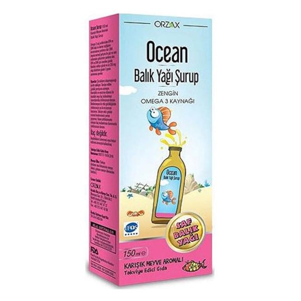 Ocean Balık Yağı Şurup Karışık Meyve Aromalı 150 ml