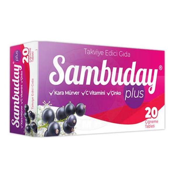 Sambuday Plus 20 Çi̇ğneme Tableti