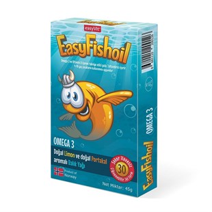 Easyvit EasyFishOil Omega 3 30 Çiğnenebilir Jel Tablet