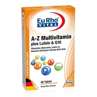 Eurho Vital A-Z Multivitamin Plus Lutein  Q10 30 Tablet
