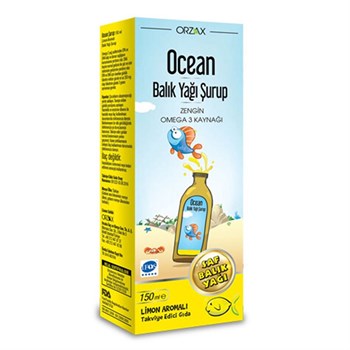 Ocean Balık Yağı Şurup Limon Aromalı 150 ml