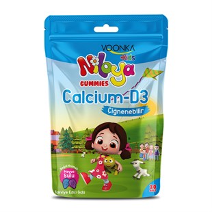 Voonka Kids Niloya Gummies Calcium D3 Çiğnenebilir 30 Tablet