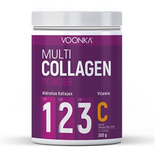 Voonka Multi Collagen Powder Vitamin C İçeren Takviye Edici Gıda 300 gr