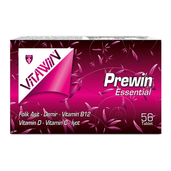 Vitawin Prewin Essential Vitamin 56 Tablet ve Mineral içeren Takviye